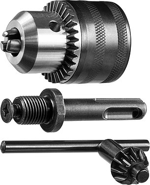 ЗУБР переходник SDS+, ударный ключевой патрон, набор (29081-H3), фото 1