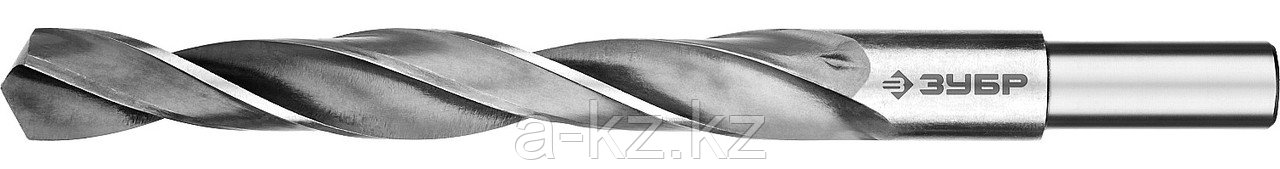ЗУБР ПРОФ-В, 19.0 х 198 мм, сталь Р6М5, класс В, проточенный хвостовик, сверло по металлу, Профессионал