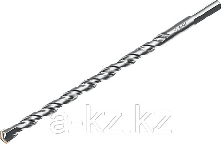 ЗУБР 8 x 200 мм, трехгранный хвостовик, сверло по бетону усиленное, Профессионал (2916-200-08), фото 1