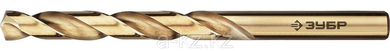 ЗУБР Кобальт, 10.2 х 133 мм, сталь Р6М5К5, класс А, сверло по металлу, Профессионал (29626-10.2)