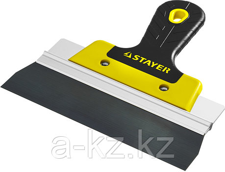 STAYER PROFlat, 200 мм, усиленная алюминиевая направляющая, двухкомпонентная ручка, анодированный, фасадный, фото 1