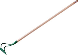 РОСТОК 170 х 45 х 1380 мм, трапециевидный профиль, нержавеющая сталь, деревянный черенок высш. сорт, мотыга