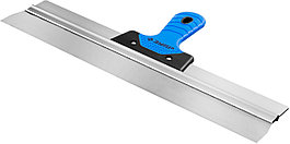 ЗУБР 470 мм, усиленная алюминиевая направляющая, двухкомпонентная ручка, нержавеющий, фасадный шпатель,