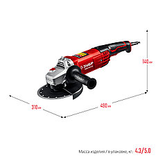 ЗУБР 2000 Вт, d180 мм, УШМ (УШМ-180-2005 П), фото 2