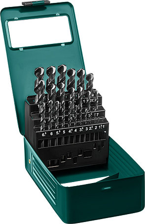 KRAFTOOL HSS-G, 25 шт, (1-13 мм), сталь P6M5, набор сверл по металлу (29651-H25), фото 1