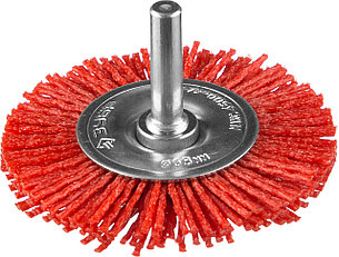 ЗУБР 63 мм, нейлоновая проволока, щетка дисковая для дрели, Профессионал (35161-063), фото 1