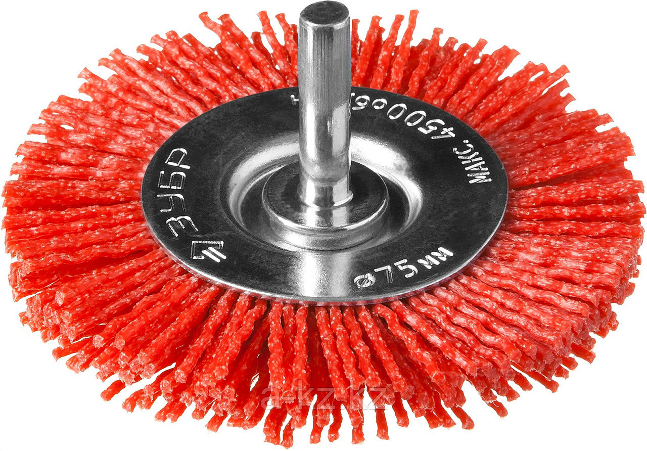 ЗУБР 75 мм, нейлоновая проволока, щетка дисковая для дрели, Профессионал (35161-075)