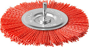 ЗУБР 125 мм, нейлоновая проволока, щетка дисковая для дрели, Профессионал (35161-125), фото 1