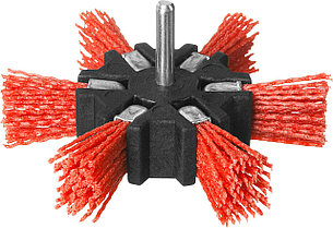 ЗУБР 100 мм, нейлоновая проволока, щетка дисковая для дрели, Профессионал (35163-100), фото 1