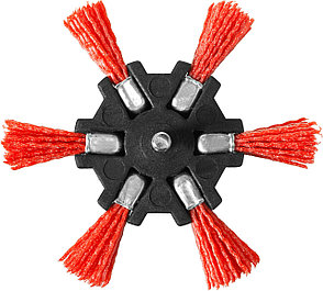 ЗУБР 100 мм, нейлоновая проволока, щетка дисковая для дрели, Профессионал (35163-100), фото 3