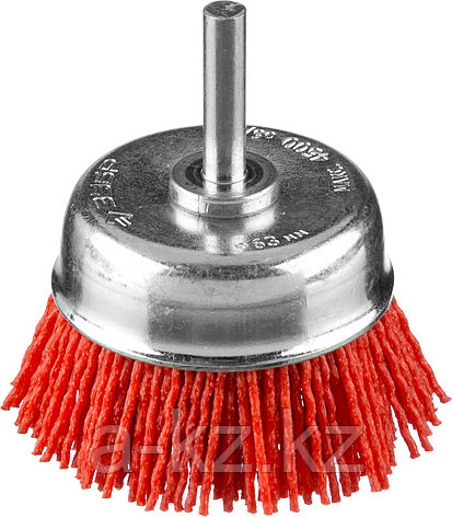 ЗУБР 63 мм, нейлоновая проволока, чашечная щетка для дрели, Профессионал (35165-063), фото 1