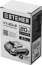 STEHER V1, 20 В, 2.0 А·ч, аккумуляторная батарея (V1-20-2), фото 2
