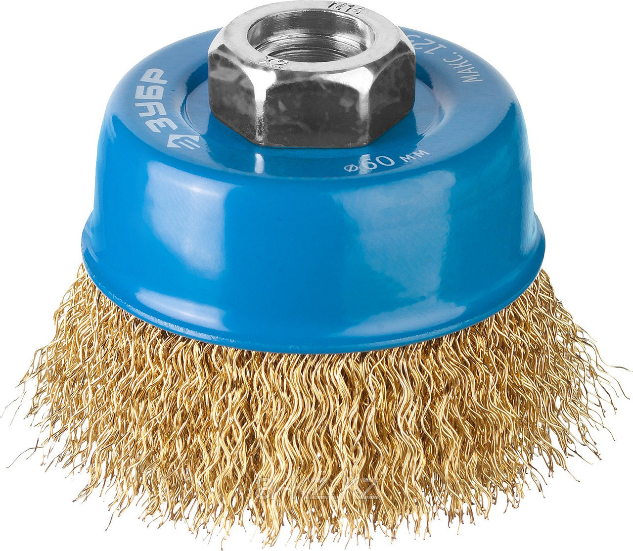 ЗУБР 60 мм, проволока 0.3 мм, чашечная щетка-крацовка для УШМ, Профессионал (3526-060)