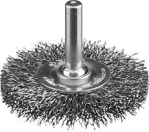 ЗУБР 50 мм, витая, стальная проволока 0.3 мм, щетка дисковая для дрели, Профессионал (35198-050), фото 1