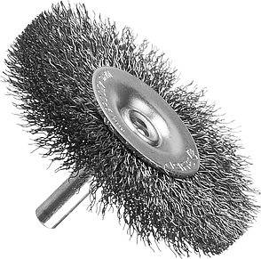 ЗУБР 50 мм, витая, стальная проволока 0.3 мм, щетка дисковая для дрели, Профессионал (35198-050), фото 3