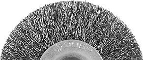 ЗУБР 63 мм, витая, стальная проволока 0.3 мм, щетка дисковая для дрели, Профессионал (35198-063), фото 4