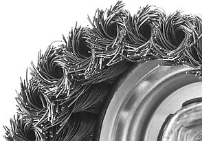 ЗУБР 80 мм, стальная проволока 0.8 мм, чашечная щетка-крацовка для УШМ, Профессионал (35277-080), фото 3