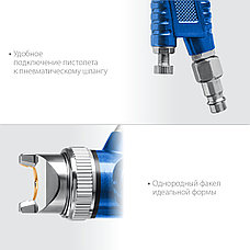 ЗУБР PRO 600, HVLP, 1.4 мм, пневматический краскопульт с верхним бачком (06563-1.4), фото 5