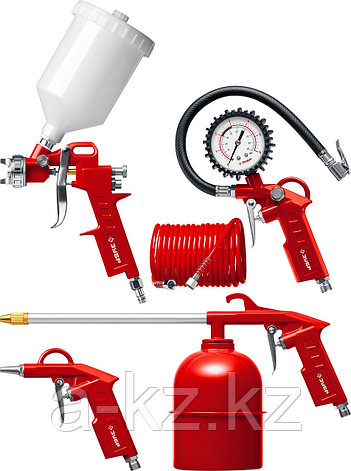 ЗУБР MS-5G, 5 предметов, универсальный набор пневмоинструмента (06459-H5), фото 1