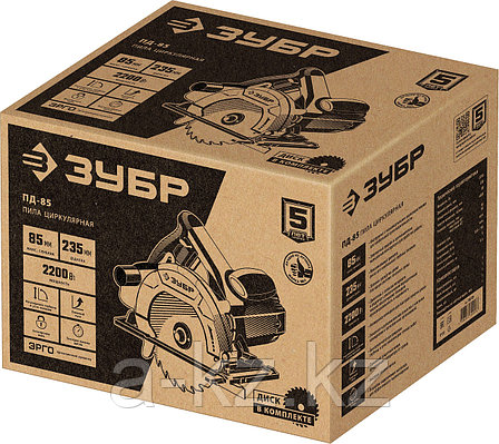 ЗУБР d 235 мм, 2200 Вт, циркулярная пила (дисковая) (ПД-85), фото 1