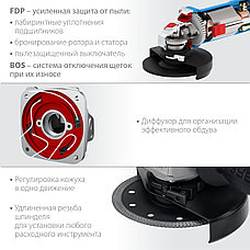 ЗУБР 1100 Вт, d125 мм, УШМ, Профессионал (УШМ-П125-1100), фото 4