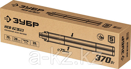 ЗУБР 370 Вт, 70 м напор, скважинный насос винтовой, корпус из нержавеющей стали (НСВ-75-70), фото 1