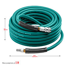 KRAFTOOL 15 м, 10 х1 5 мм, 20 бар, воздушный шланг с поворотными фитингами рапид (06588-15), фото 5