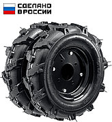 ЗУБР КП-1, 4.00-8, 2 шт., пневматические колеса для мотоблоков (707106-1)