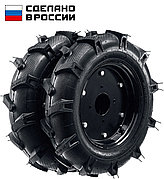 ЗУБР КП-2, 4.00-10, 2 шт., пневматические колеса для мотоблоков (707106-2)