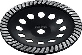 STAYER Турбо, d 230 мм, сегментированная алмазная шлифовальная чашка (33380-230)