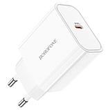 Сетевое зарядное устройство BOROFONE BA57A Easy Speed 1xUSB-C, 3.0A, 20W, белый, фото 3