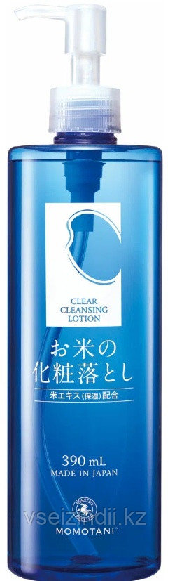 Лосьон для снятия макияжа с экстрактом риса 390 мл, Momotani Clear Cleansing