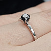 Золотое кольцо б/з 17.5р с чёрным бриллиантом 0,73Ct ,VG-cut, фото 7