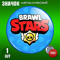 Сувенирный значок "Brawl Stars | Бравл Старс" (58мм)