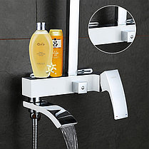 Душевая стойка GAPPO G2407-8 Белый Хром, фото 4