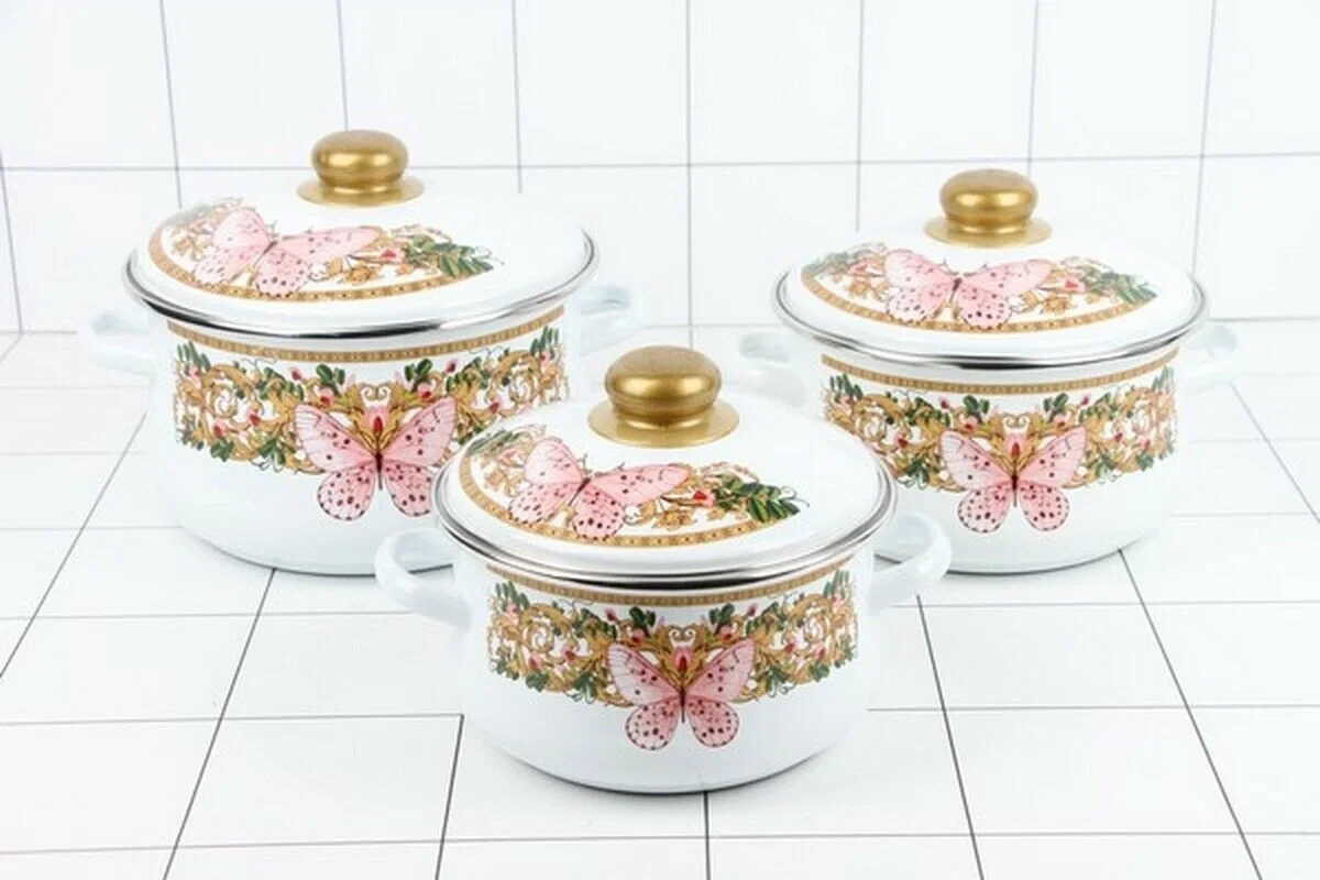 Набор "Бабочки" белый-2-3223/4 Эмаль Магнитогорск, фото 1