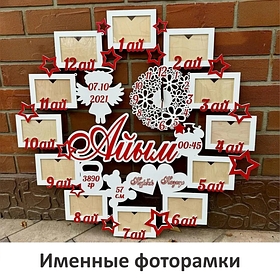 Именные фоторамки на заказ