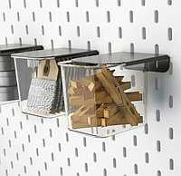 Контейнеры с крышкой (черные) IKEA SKADIS, комплект из 3шт