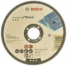 Отрезной диск прямой Bosch Standard for Metal A 30 S BF, 125 mm, 22,23 mm, 2,5 mm
