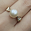 Золотой набор 585 проба с бриллиантами (к 19.5р  0,06Ct SI1/H,VG-cut,с 0.06Ct SI1/H, VG-Cut), фото 5
