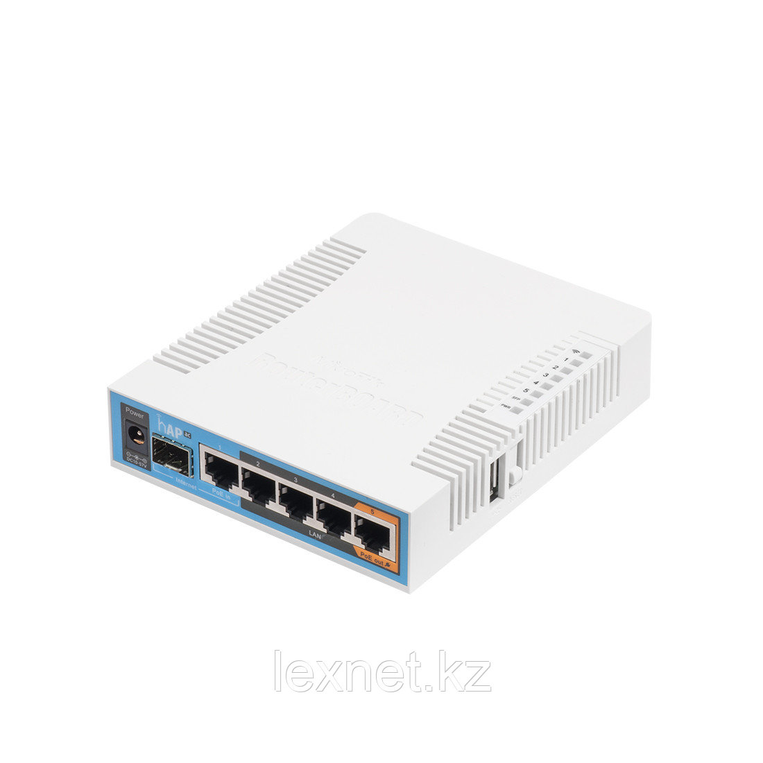 Маршрутизатор, MikroTik, RB962UiGS-5HacT2HnT, hAP ac, 5 портов 10/100/1000M (Ether1 Passive PoE 0.7A), Passive PoE in, 802.11a/b/g