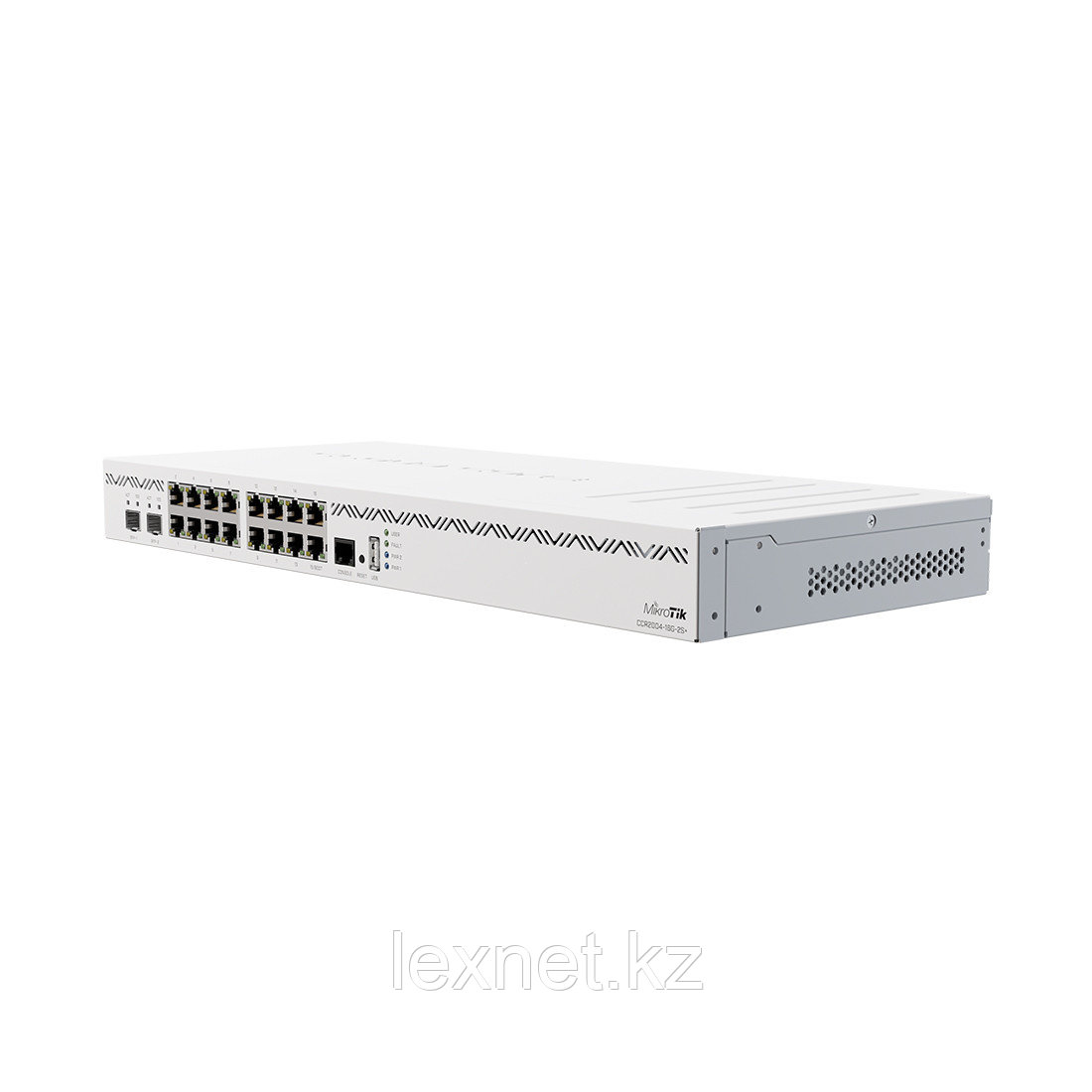 Маршрутизатор, MikroTik, CCR2004-16G-2S+, Cloud Core Router, 16 портов 10/100/1000M, 2 порта SFP+, 1*USB 3.0 type A, RouterOS (6),