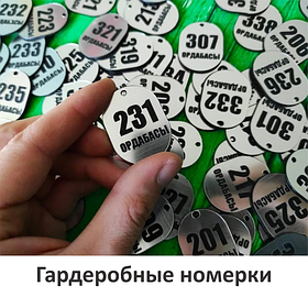 Гардеробные номерки