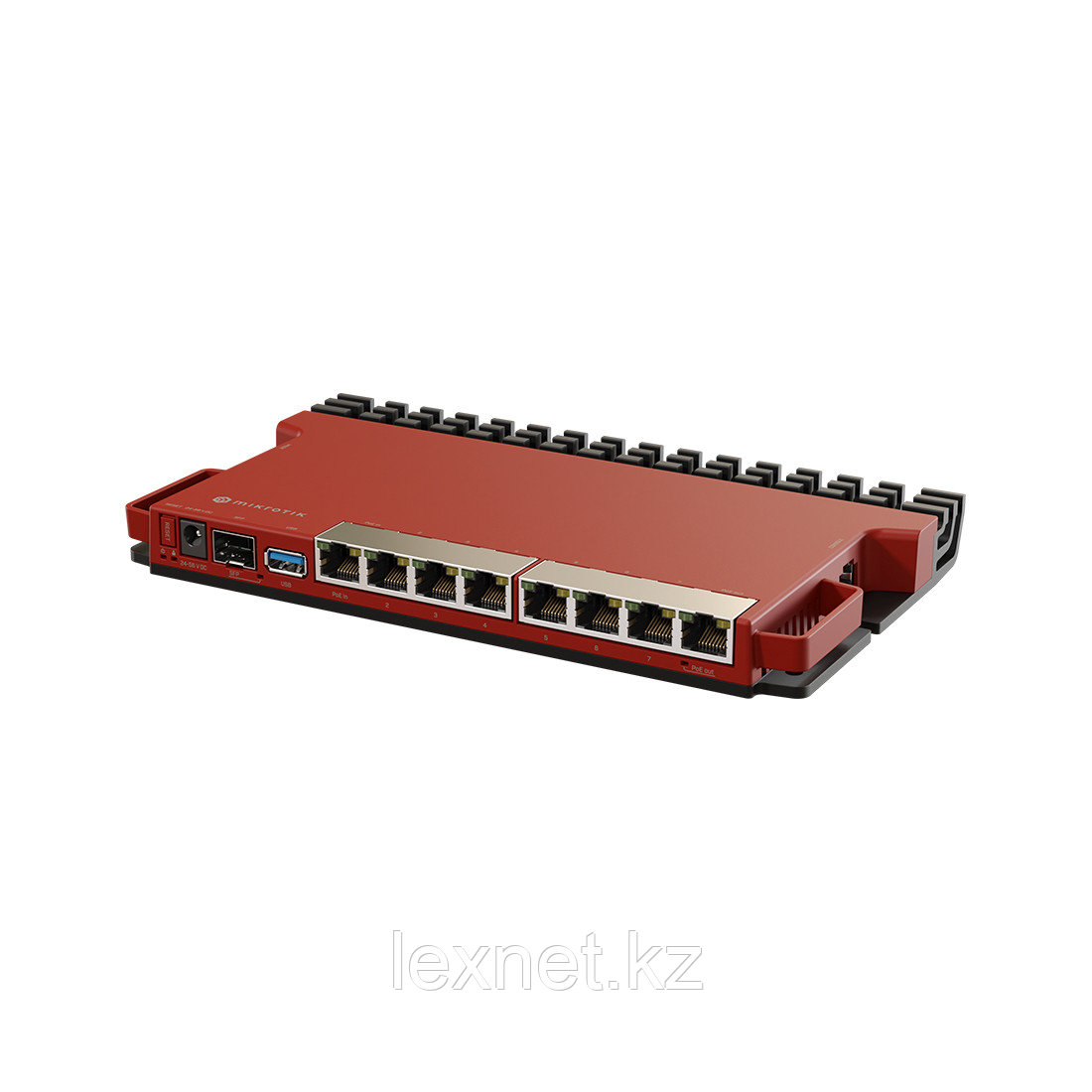 Маршрутизатор, MikroTik, L009UiGS-RM, 8 x Gbit LAN, 1 x 2.5 Gbit SFP port, USB, PoE in 802.3af/at, PoE-out Ether8 Passive PoE, Rou