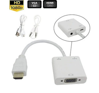Переходник HDMI (M)-VGA(F) + Jack 3.5mm(F) c портом питания DC XGT5