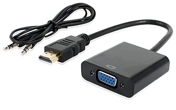 Переходник HDMI (M)-VGA(F) + Jack 3.5mm(F) XGT4