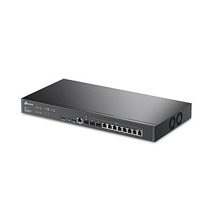 Маршрутизатор VPN, TP-Link, ER8411, SafeStream Гигабитный VPN-маршрутизатор с 2 портами SFP+ 10 Гбит/с, 1 гигабитный SFP-порт WAN/, фото 1