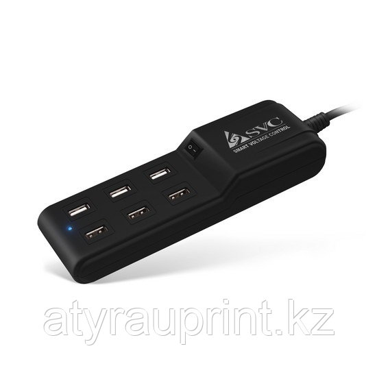 Зарядное устройство универсальное USB, SVC MCH6, 6портов