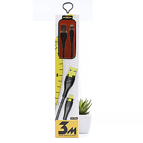 MOXOM USB to Lightning cable 3МЕТРА, кабель для iPhone Арт.6802