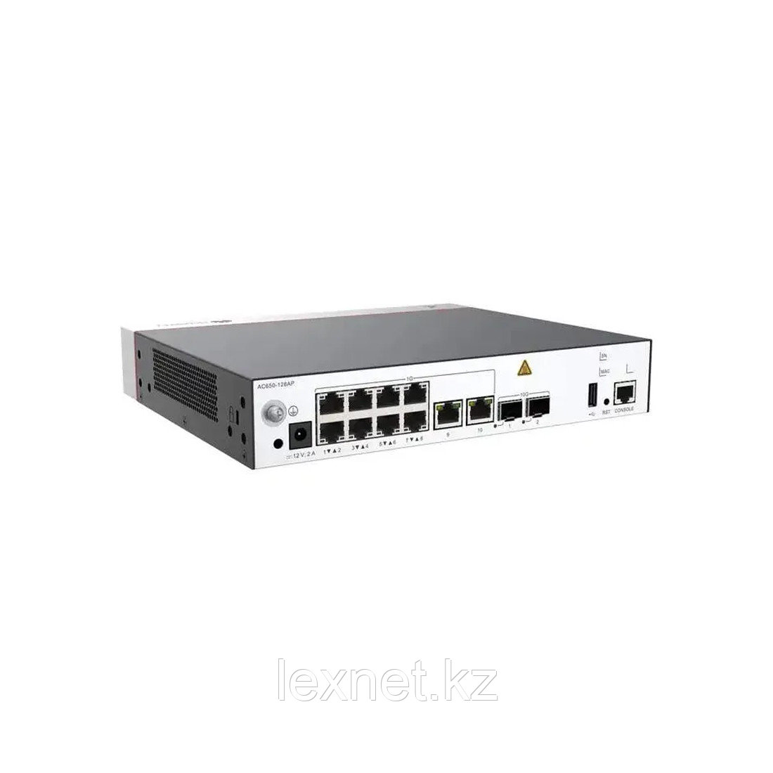 Контроллер точек доступа, Huawei, AC650-128AP, Поддержка до 128 точек доступа, консольный порт RJ-45, порт USB 2.0 Type A, 10 порт